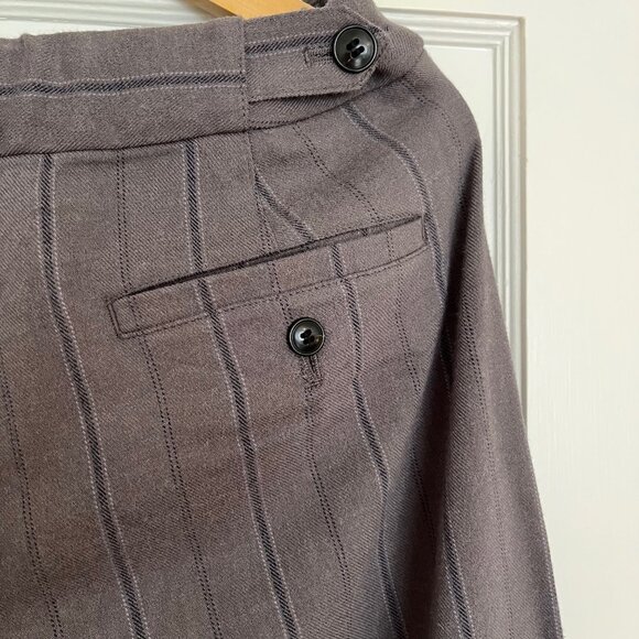 Madewell The Harlow Low-Slung Wide-Leg Pant in Pinstripe | Size 4 - Picture 7 of 8